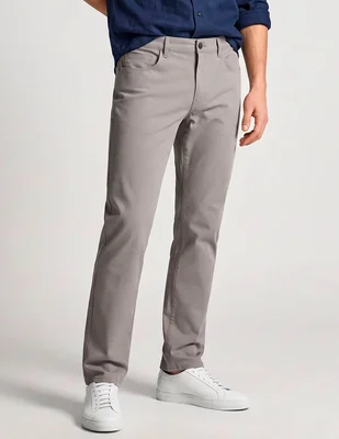 Pantalón casual slim Faherty de algodón para hombre