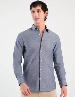 Camisa casual Aéropostale de algodón manga larga para hombre