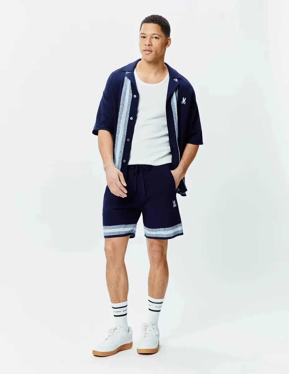 Short psycho bunny de algodón para hombre