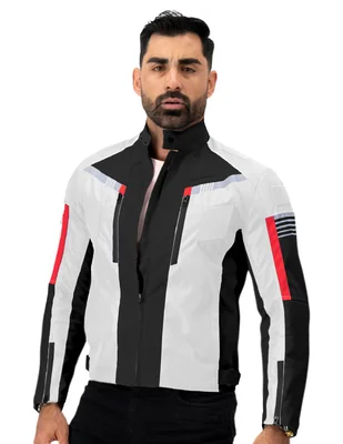 Chamarra para motociclista Roosevelt con bolsillos para hombre