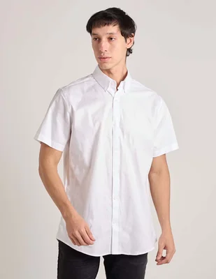 Camisa casual Aéropostale de algodón manga corta para hombre
