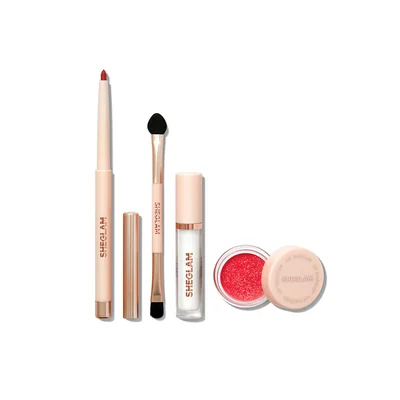Set Brillo Labial Lip Dazzler Glitter Red Carpet Sheglam