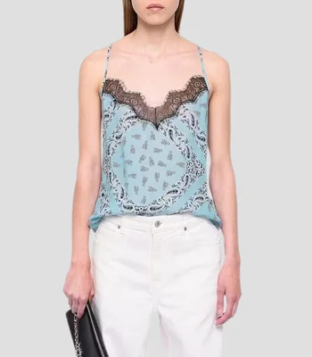 Blusa fantasía sin mangas Mujer