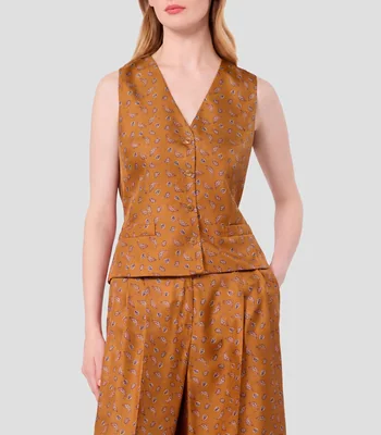 Chaleco estampado Mujer