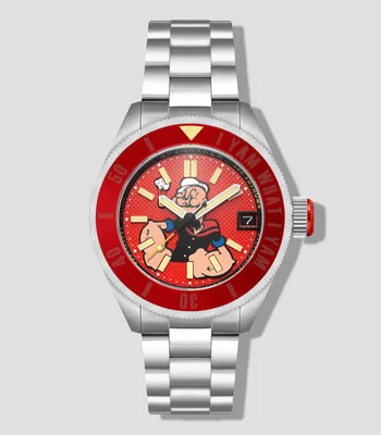 Reloj para Hombre Popeye Forearm Casual Plateado