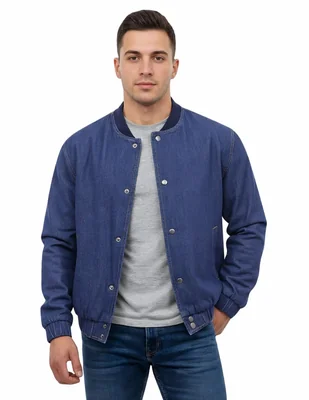 Chamarra bomber Copa de mezclilla para hombre