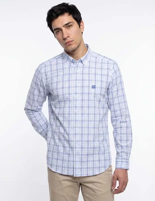 Camisa casual givenchy de algodón manga larga para hombre