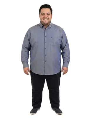 Camisa casual Michel Blanc manga larga para hombre