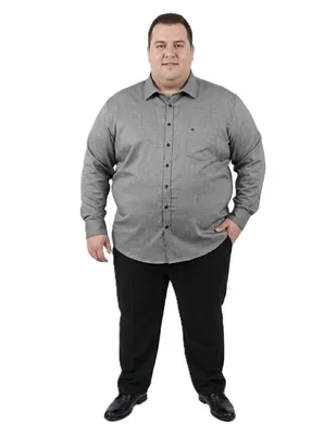Camisa casual Michel Blanc manga larga para hombre