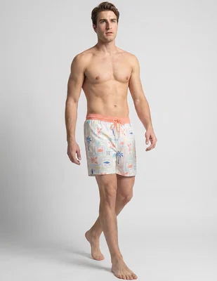 Traje de baño now & then con bolsillos para hombre