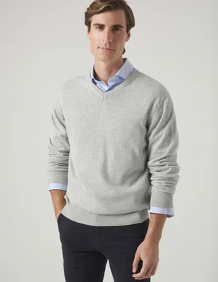 Suéter Scotta cuello v para hombre