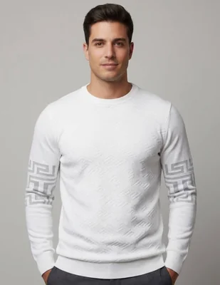 Suéter pavini cuello redondo para hombre