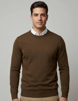 Suéter pavini cuello redondo para hombre