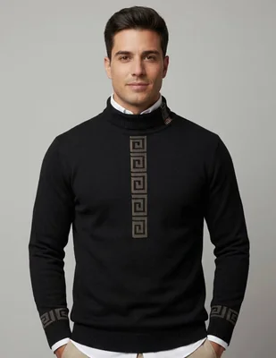 Suéter pavini cuello alto para hombre