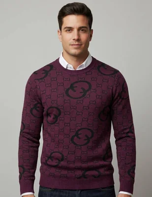 Suéter pavini cuello redondo para hombre