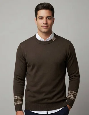 Suéter pavini cuello redondo para hombre