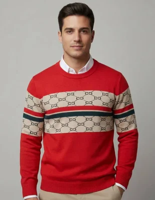 Suéter pavini cuello redondo para hombre