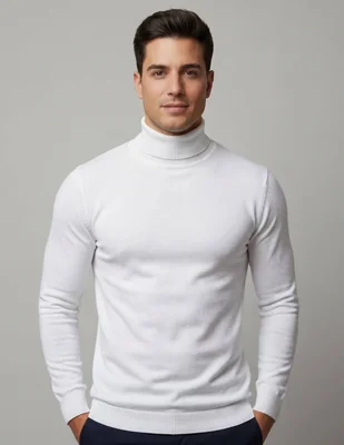 Suéter pavini cuello alto para hombre