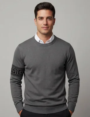 Suéter pavini cuello redondo para hombre