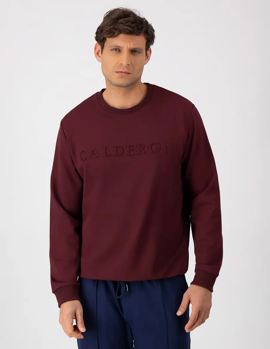 Suéter Calderoni Cuello Redondo Para Hombre