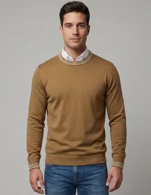 Suéter pavini cuello redondo para hombre