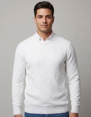 Suéter pavini cuello redondo para hombre