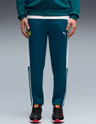 Pants regular puma motorsport ferrari mt7 track pant con elástico para hombre