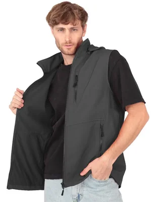 Chaleco Roosevelt con capucha desmontable para hombre