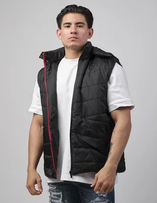 Chaleco Moderno con capucha para hombre
