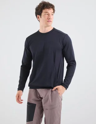 Sudadera para outdoor Salomon con bolsillos para hombre