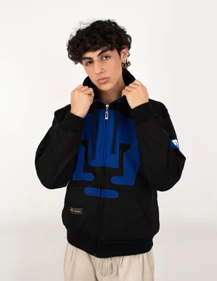 Sudadera Garra Azul con capucha y bolsa Pumas de la UNAM para hombre