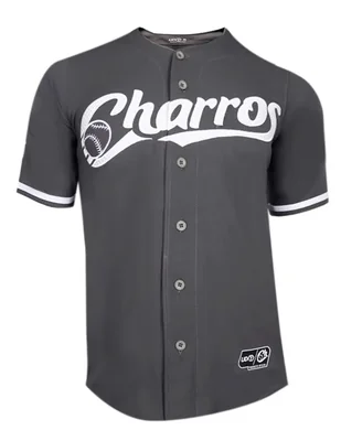 Jersey de charros de jalisco tercer equipo de manga corta fan para hombre