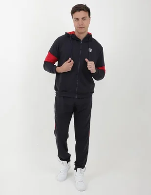 Conjunto deportivo ajustado K-Swiss con jareta para hombre