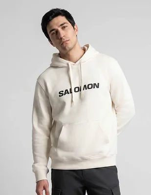 Sudadera para outdoor Salomon con capucha y bolsa para hombre