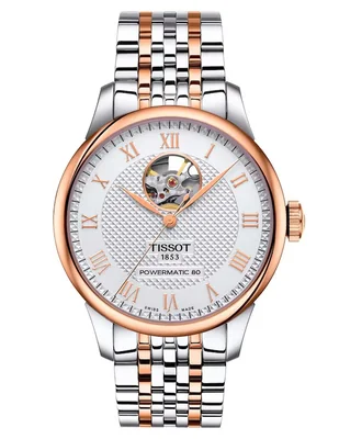 Reloj Tissot Le locle powermatic 80 open heart para hombre T0064072203302