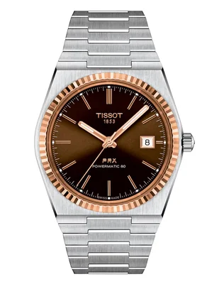 Reloj Tissot Prx Powermatic 80 Gold para hombre T9314074129100