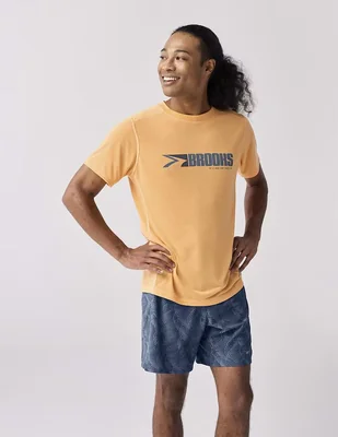 Playera deportiva para correr Brooks de hombre
