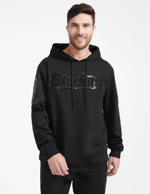 Sudadera para fútbol americano Pro Standard con capucha y bolsa Pittsburgh Steelers para hombre