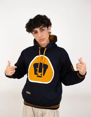 Sudadera Garra Azul con capucha y bolsa Pumas de la UNAM para hombre