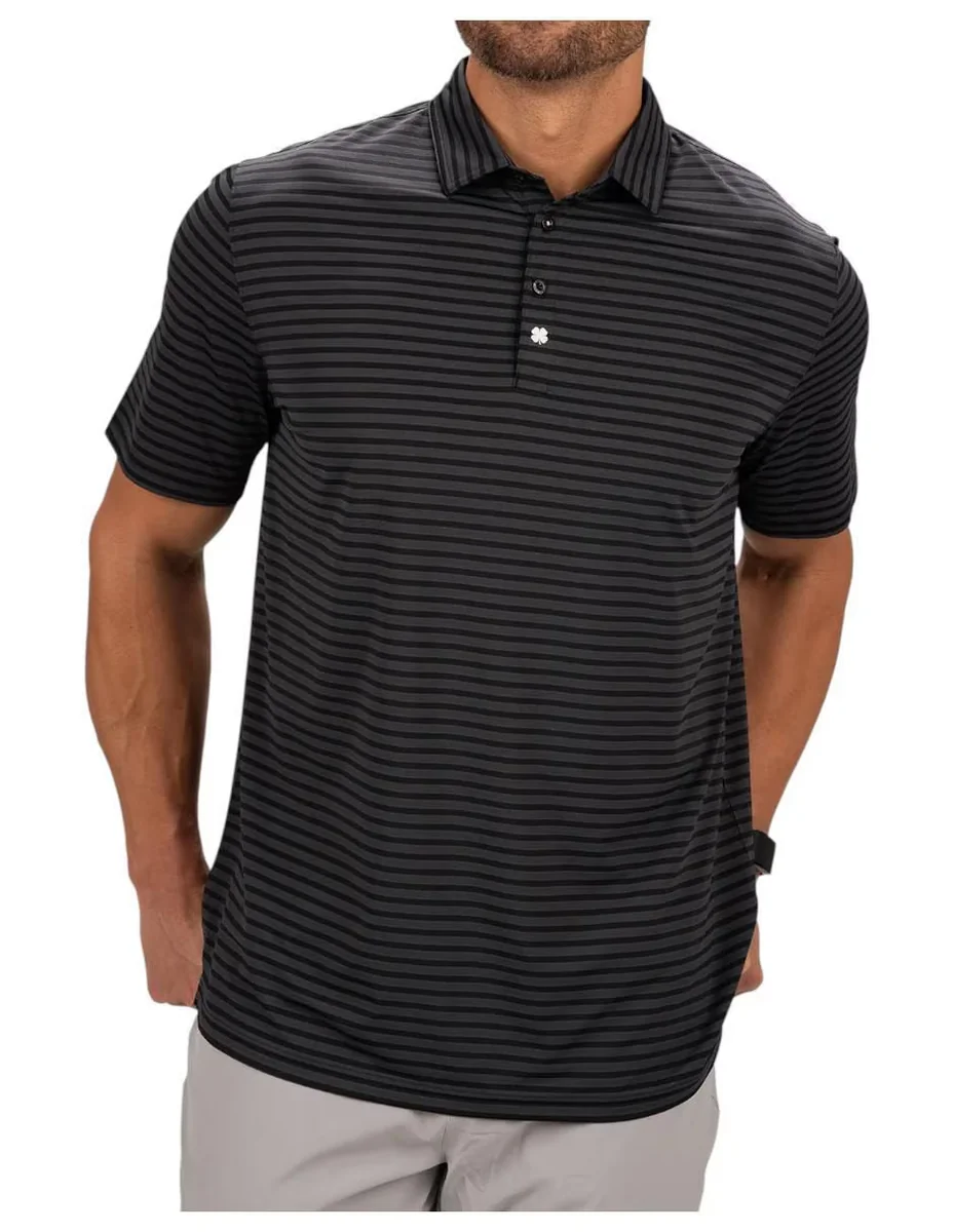 Playera tipo polo casual Black Clover para hombre