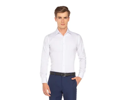 Camisa Casual Wall Street Extra Slim Fit Lisa para Hombre