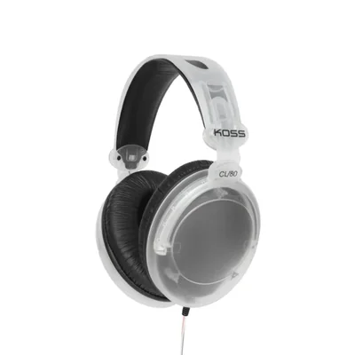 Auriculares Koss CL-80 Over-Ear Retro Transparente de Tamaño Completo