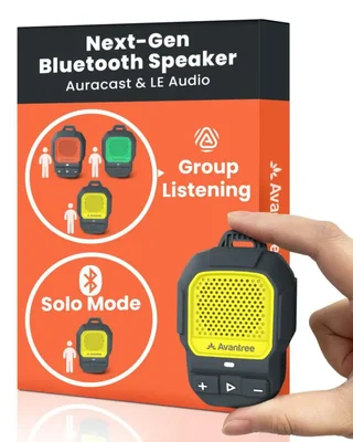 Altavoz Avantree Auracast LE Audio IP67 Amarillo