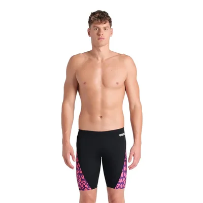 Traje De Baño Arena Leopard Skin Jammer Para Hombre Rosa
