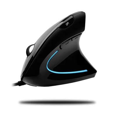 Ratón ADESSO con cable vertical ergonómico iluminado óptico