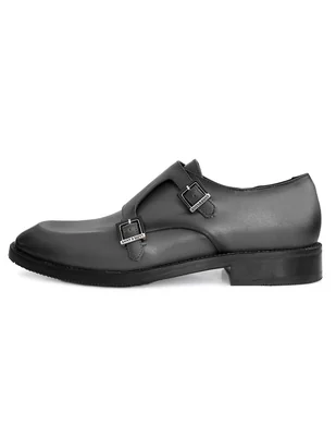 Zapato monk savvy prima pelle para hombre