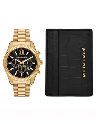 Kit de reloj Michael Kors Lexington para hombre MK9245SET