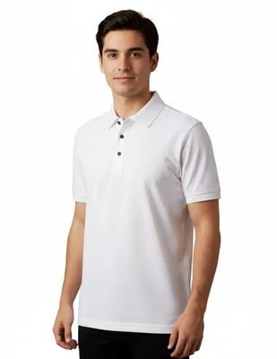 Playera Pavini P-3061-White cuello polo para hombre