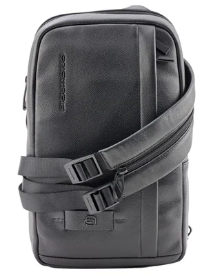 Bolsa bandolera Piquadro de piel para hombre