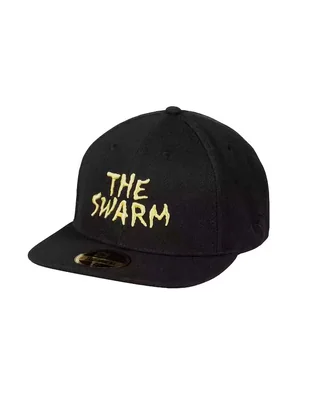Gorra visera plana correa ajustable Grimey The Swarm Raw Honey para hombre